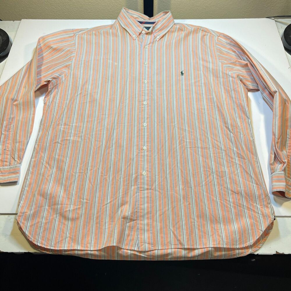 RALPH LAUREN POLO Classic Fit Button Down Shirt Sz Mens 2XLT Big & Tall